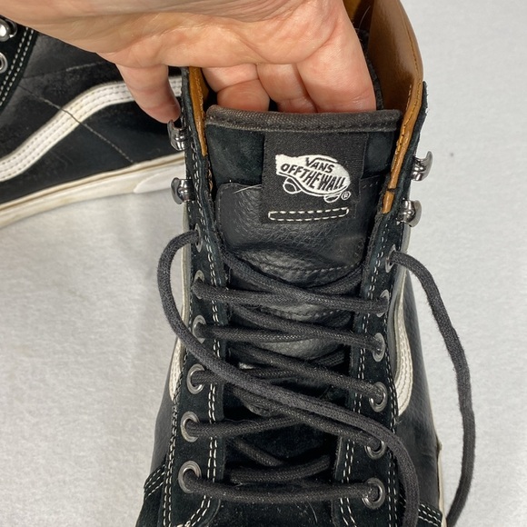 Vans Sk8-Hi Scotchguard Black and Tan High-Top Sneakers size 10.5 - Picture 2 of 12